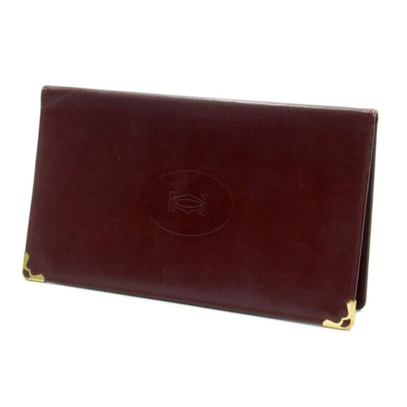 Cartier Embossed Logo Leather Bi-Fold Organizer Wallet CR-1118P-0014 - Picture 3 of 11